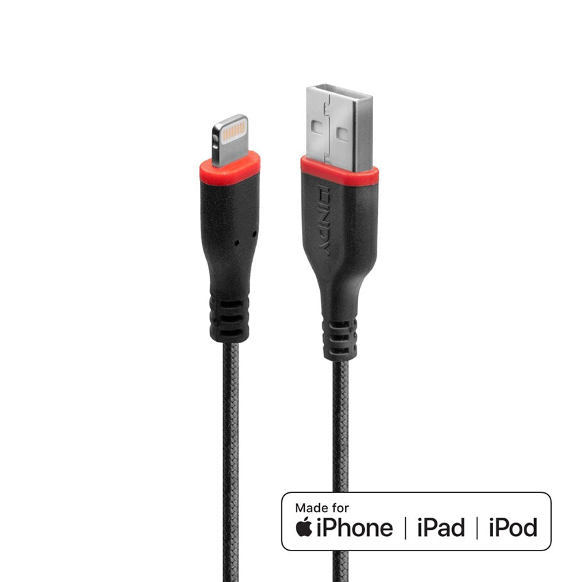 You Recently Viewed Lindy 31292 2m USB Type A to Lightning Charge & Sync Cable Image